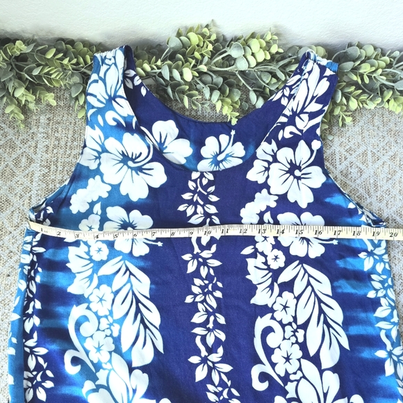 Elegant Blue Floral Swim Coverup with Fringed Hemline - Picture 4 of 4